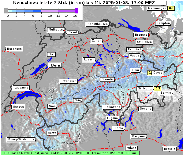 Neuschnee, 8. 1. 2025