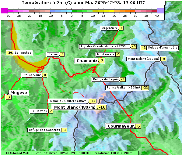 Temperatur, 23. 12. 2025