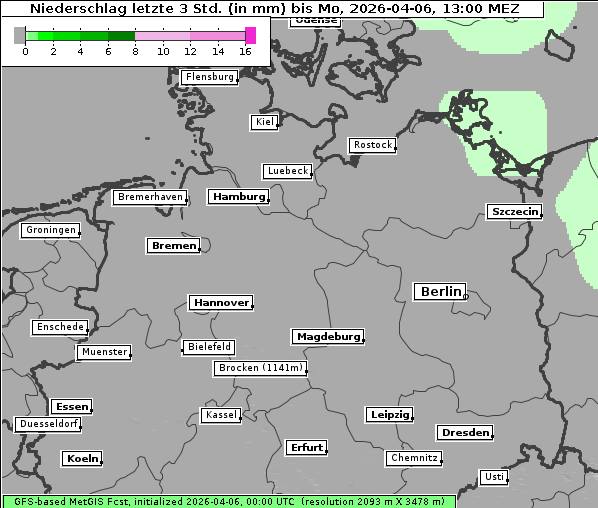 Niederschlag, 6. 4. 2026