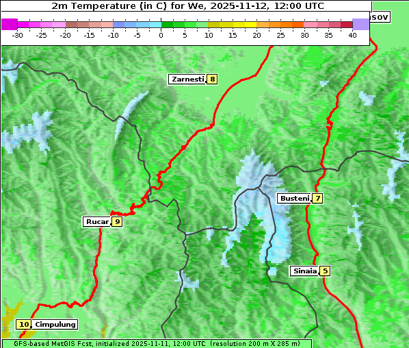 Temperatur, 12. 11. 2025