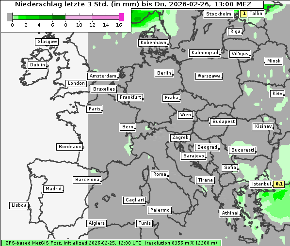 Niederschlag, 26. 2. 2026