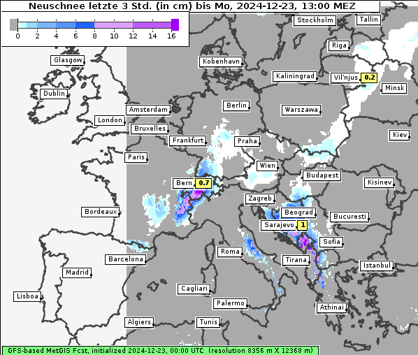 Neuschnee, 23. 12. 2024