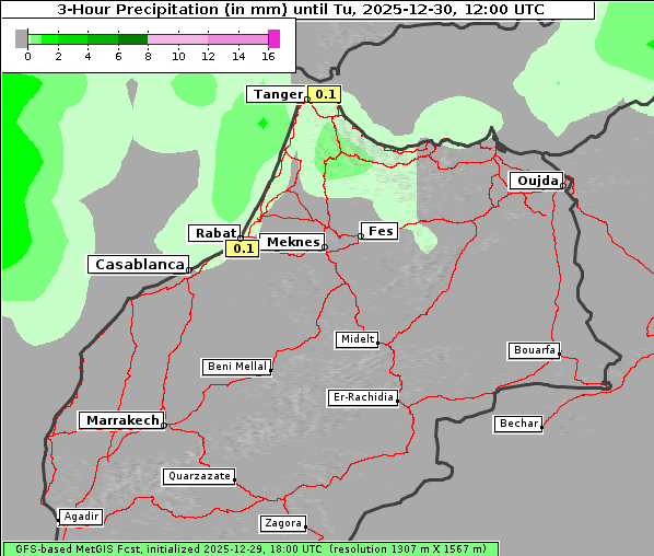 Niederschlag, 30. 12. 2025