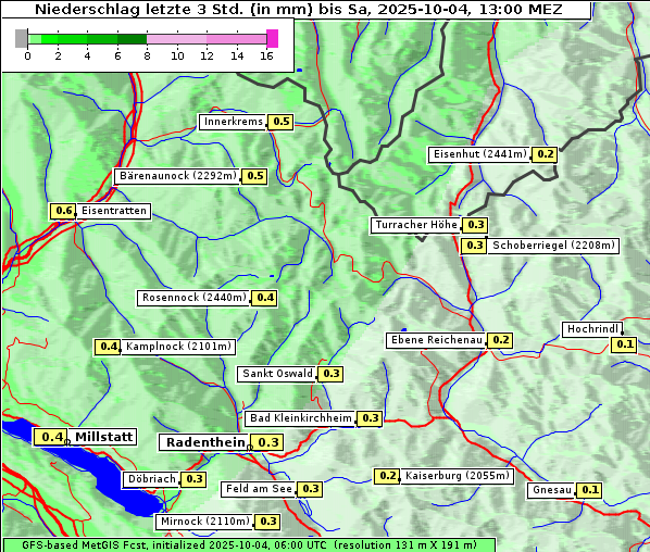 Niederschlag, 4. 10. 2025