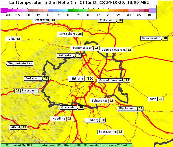 Temperatur, 29. 10. 2024