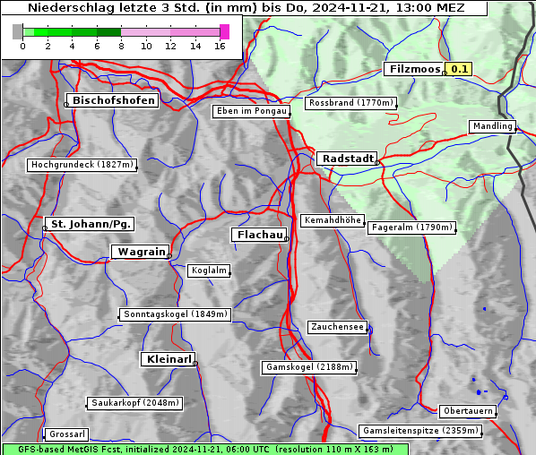 Niederschlag, 21. 11. 2024
