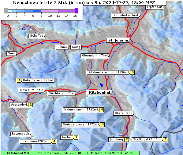 Neuschnee, 22. 12. 2024