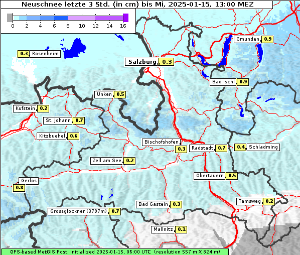 Neuschnee, 15. 1. 2025