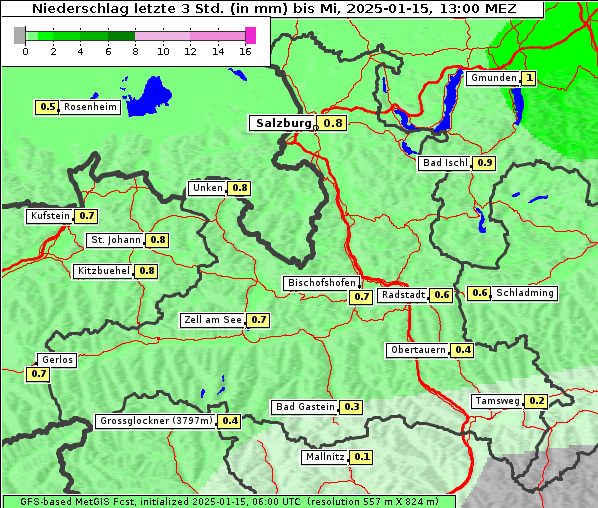 Niederschlag, 15. 1. 2025