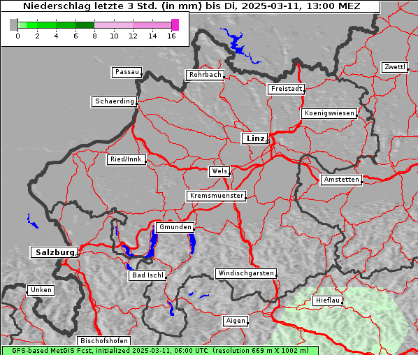 Niederschlag, 11. 3. 2025