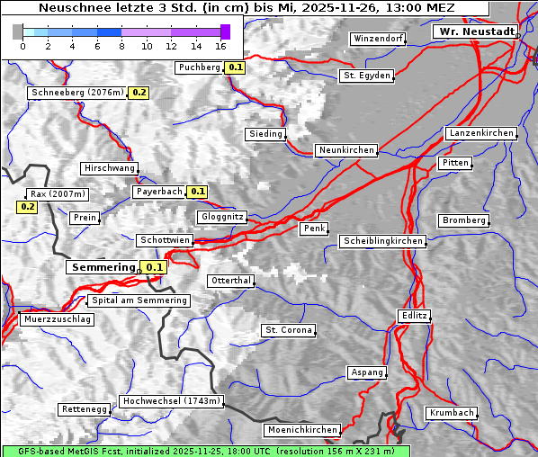Neuschnee, 26. 11. 2025