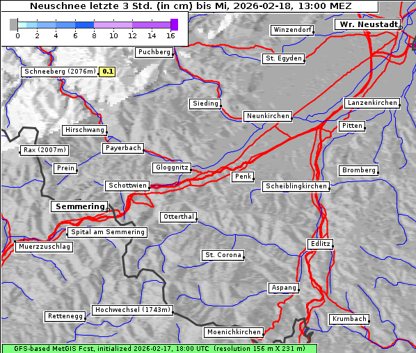 Neuschnee, 18. 2. 2026