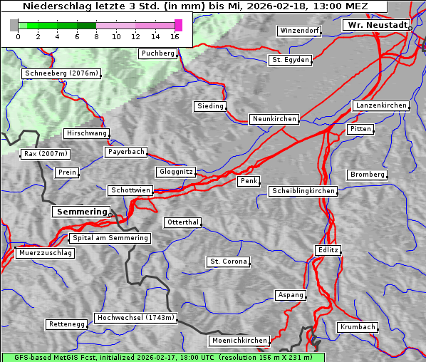 Niederschlag, 18. 2. 2026
