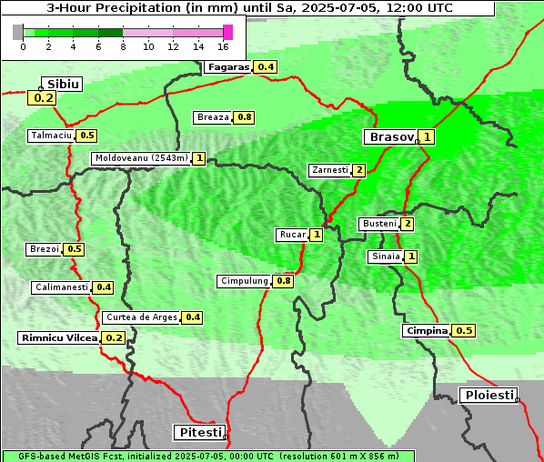 Niederschlag, 5. 7. 2025