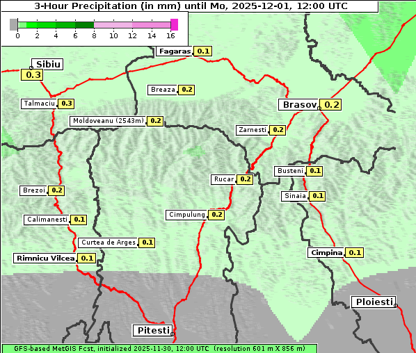Niederschlag, 1. 12. 2025