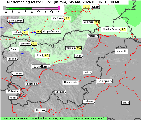 Niederschlag, 6. 4. 2026
