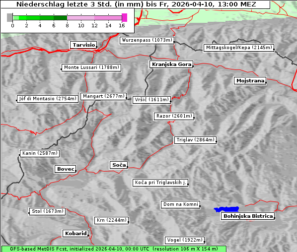 Niederschlag, 10. 4. 2026
