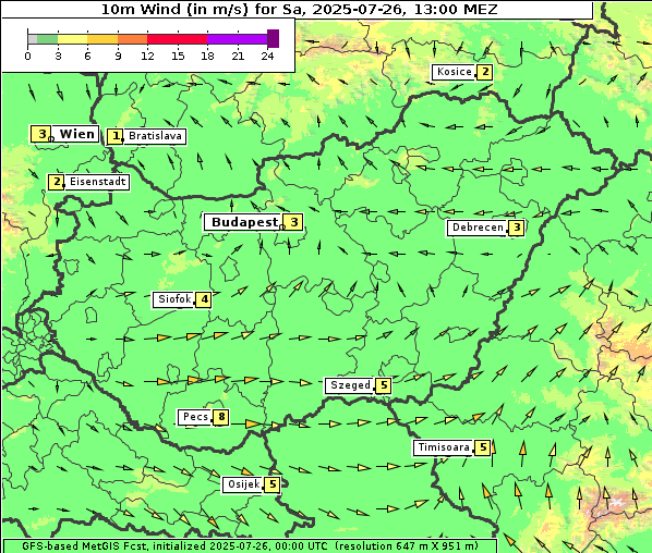 Wind, 26. 7. 2025