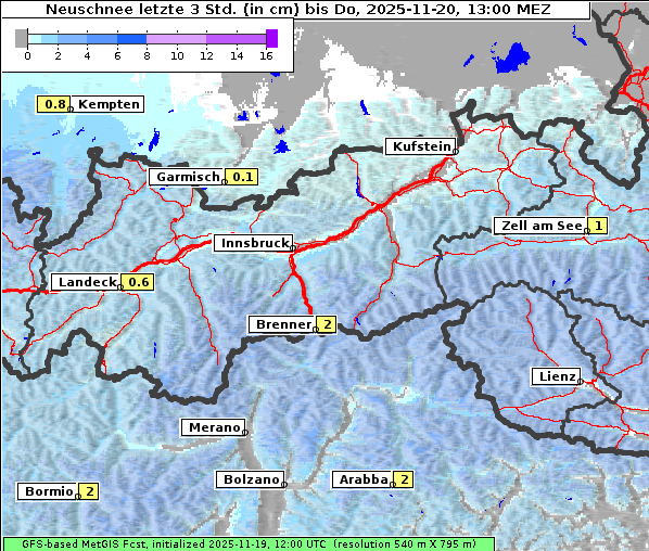 Neuschnee, 20. 11. 2025