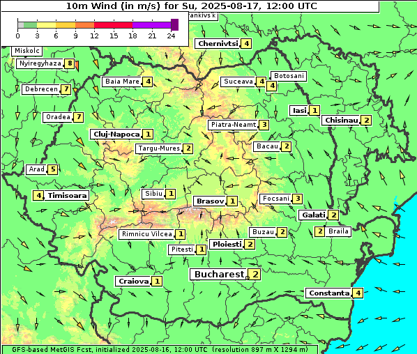 Wind, 17. 8. 2025