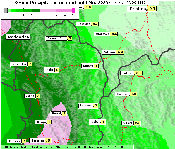 Niederschlag, 10. 11. 2025