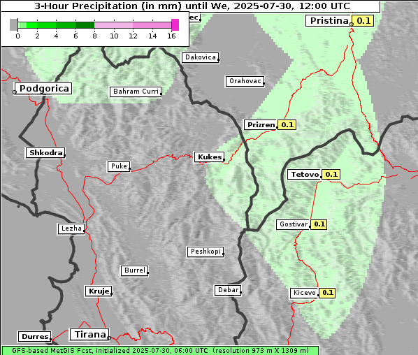 Niederschlag, 30. 7. 2025