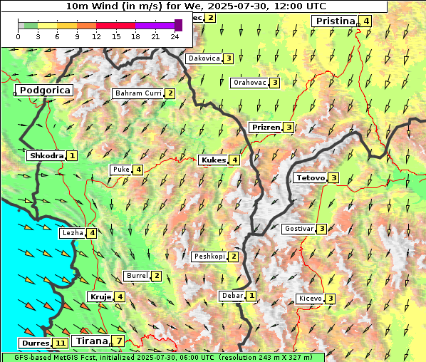 Wind, 30. 7. 2025