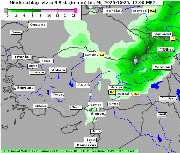 Niederschlag, 29. 10. 2025