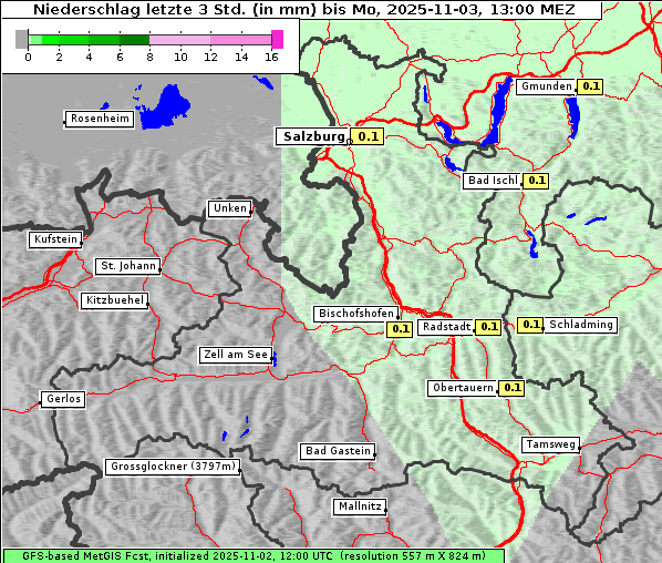 Niederschlag, 3. 11. 2025