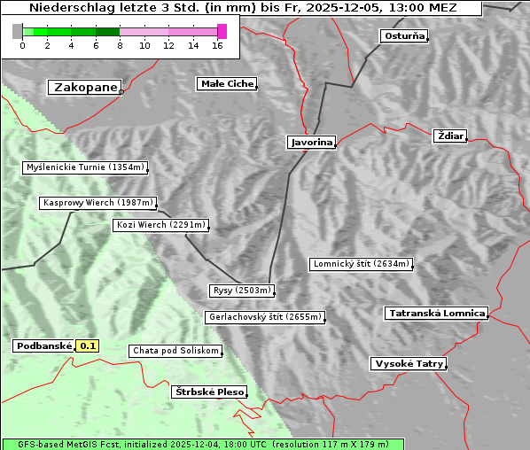 Niederschlag, 5. 12. 2025