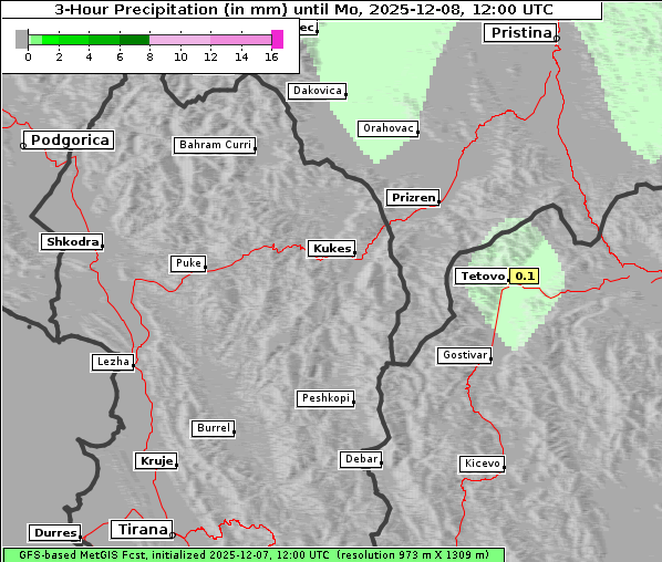 Niederschlag, 8. 12. 2025