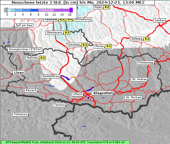 Neuschnee, 23. 12. 2024