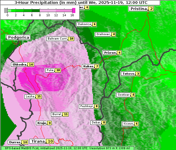 Niederschlag, 19. 11. 2025