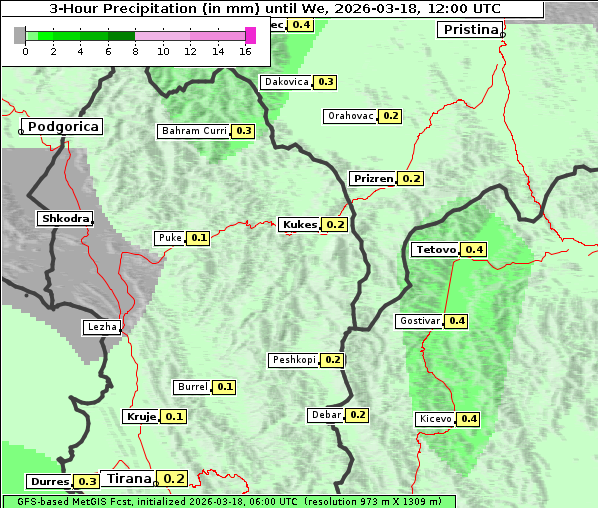 Niederschlag, 18. 3. 2026