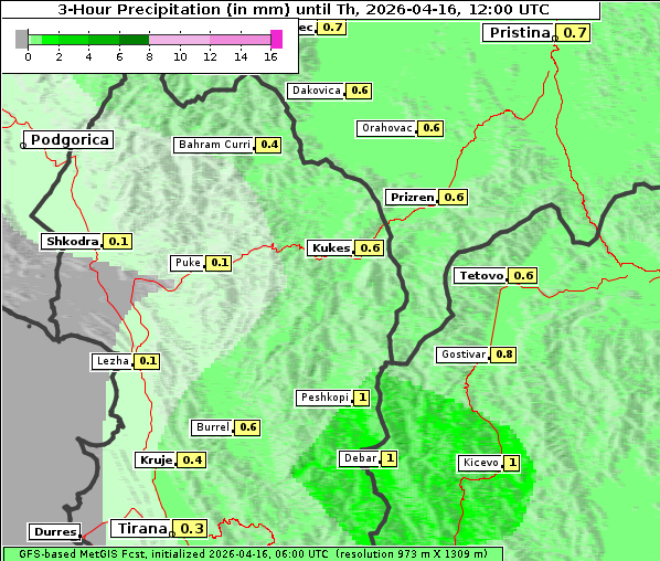 Niederschlag, 16. 4. 2026