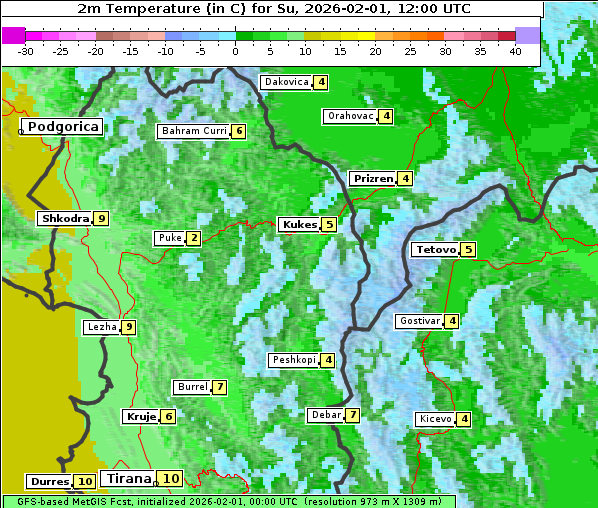 Temperatur, 1. 2. 2026