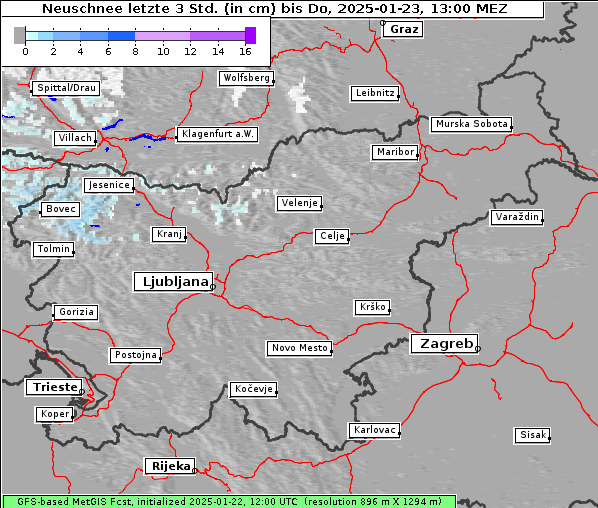 Neuschnee, 23. 1. 2025