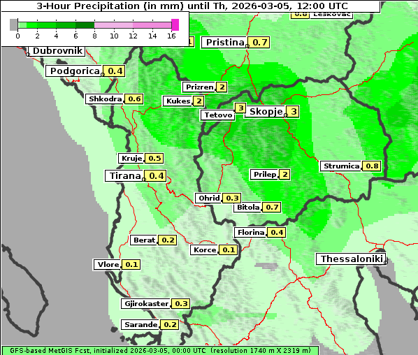 Niederschlag, 5. 3. 2026
