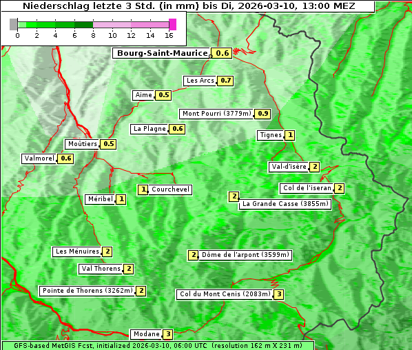 Niederschlag, 10. 3. 2026