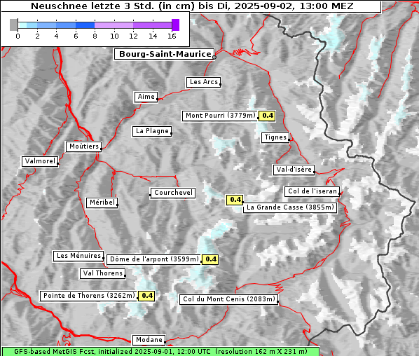 Neuschnee, 2. 9. 2025