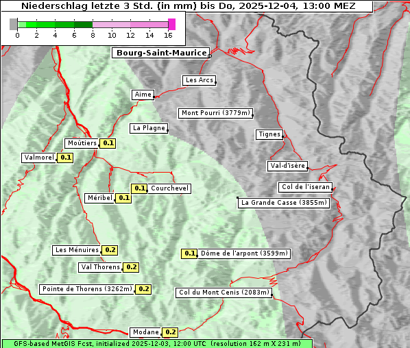 Niederschlag, 4. 12. 2025