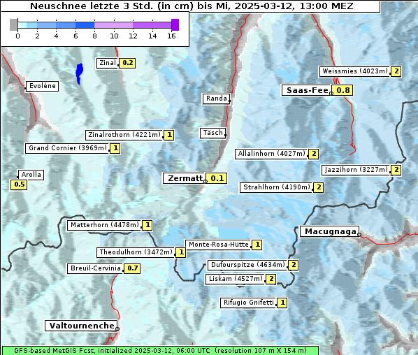 Neuschnee, 12. 3. 2025