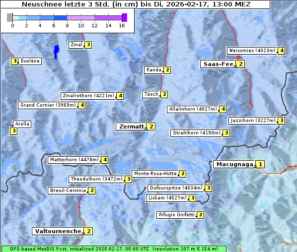 Neuschnee, 17. 2. 2026