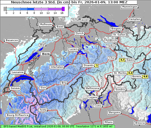 Neuschnee, 9. 1. 2026