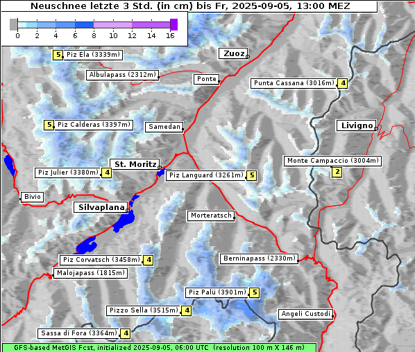 Neuschnee, 5. 9. 2025