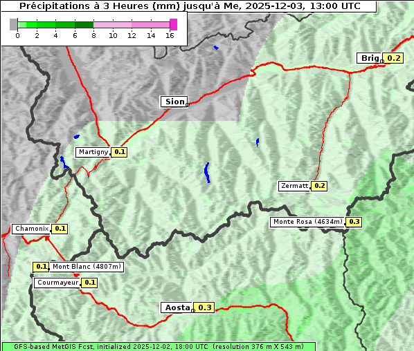 Niederschlag, 3. 12. 2025