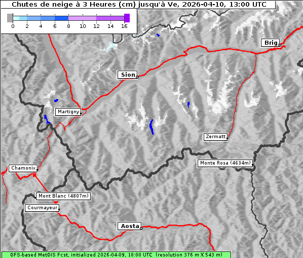 Neuschnee, 10. 4. 2026