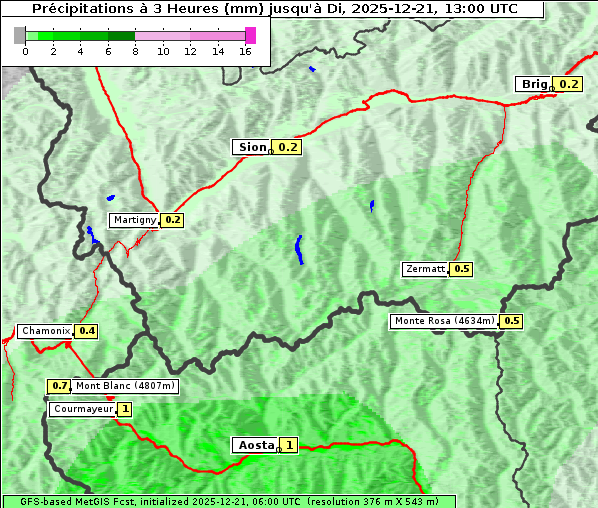 Niederschlag, 21. 12. 2025