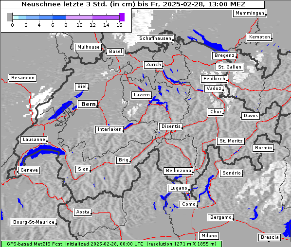 Neuschnee, 28. 2. 2025