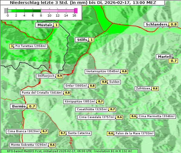 Niederschlag, 17. 2. 2026